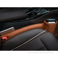 Leather car seat slot storage